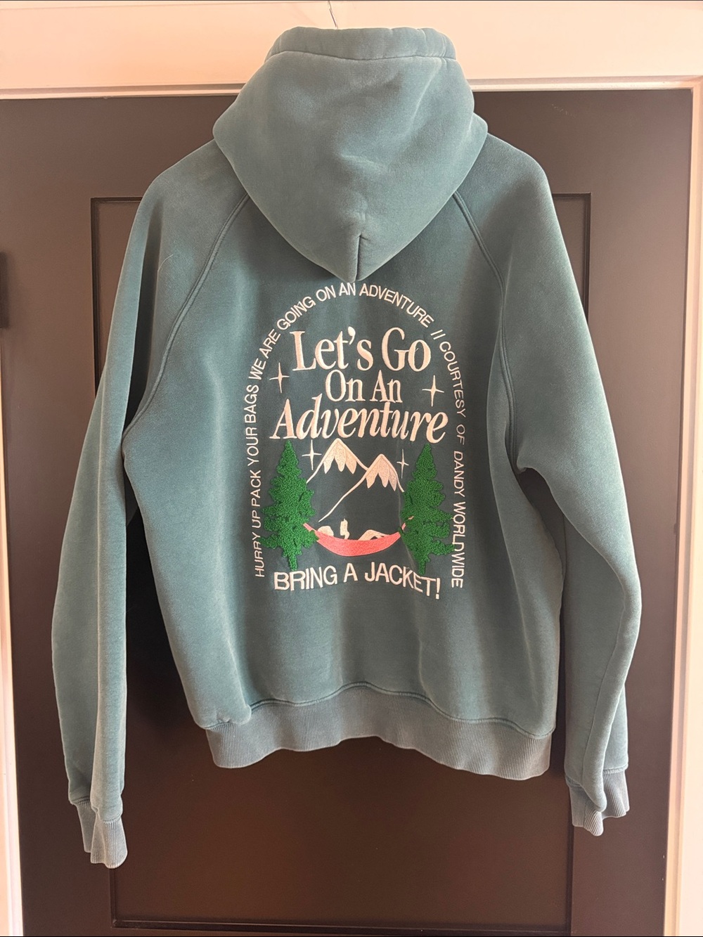 Dandy “Let's Go On An Adventure” Embroidered Hoodie